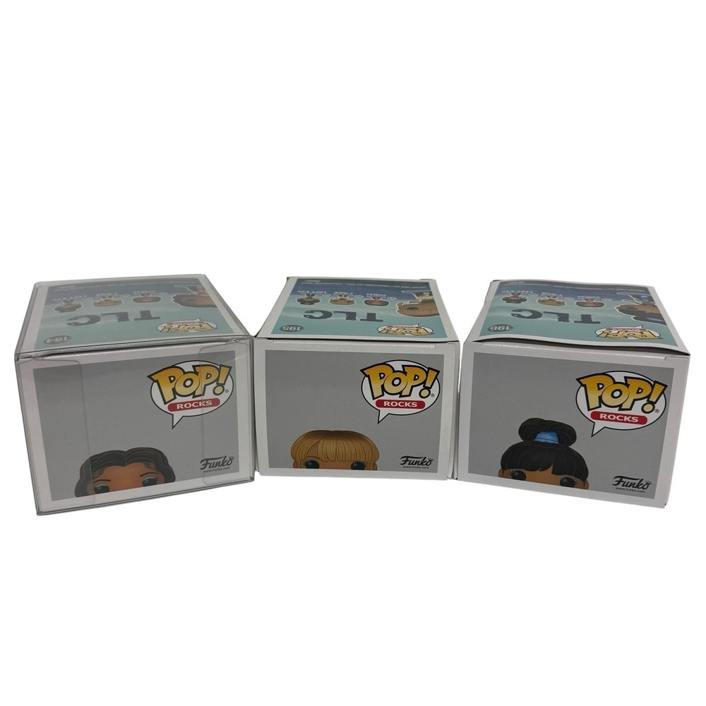 Funko POP Rocks TLC Left Eye 196 T-Boz 195 Chilli 194 Chase Vinyl Figure Lot 3 - Picture 5 of 6